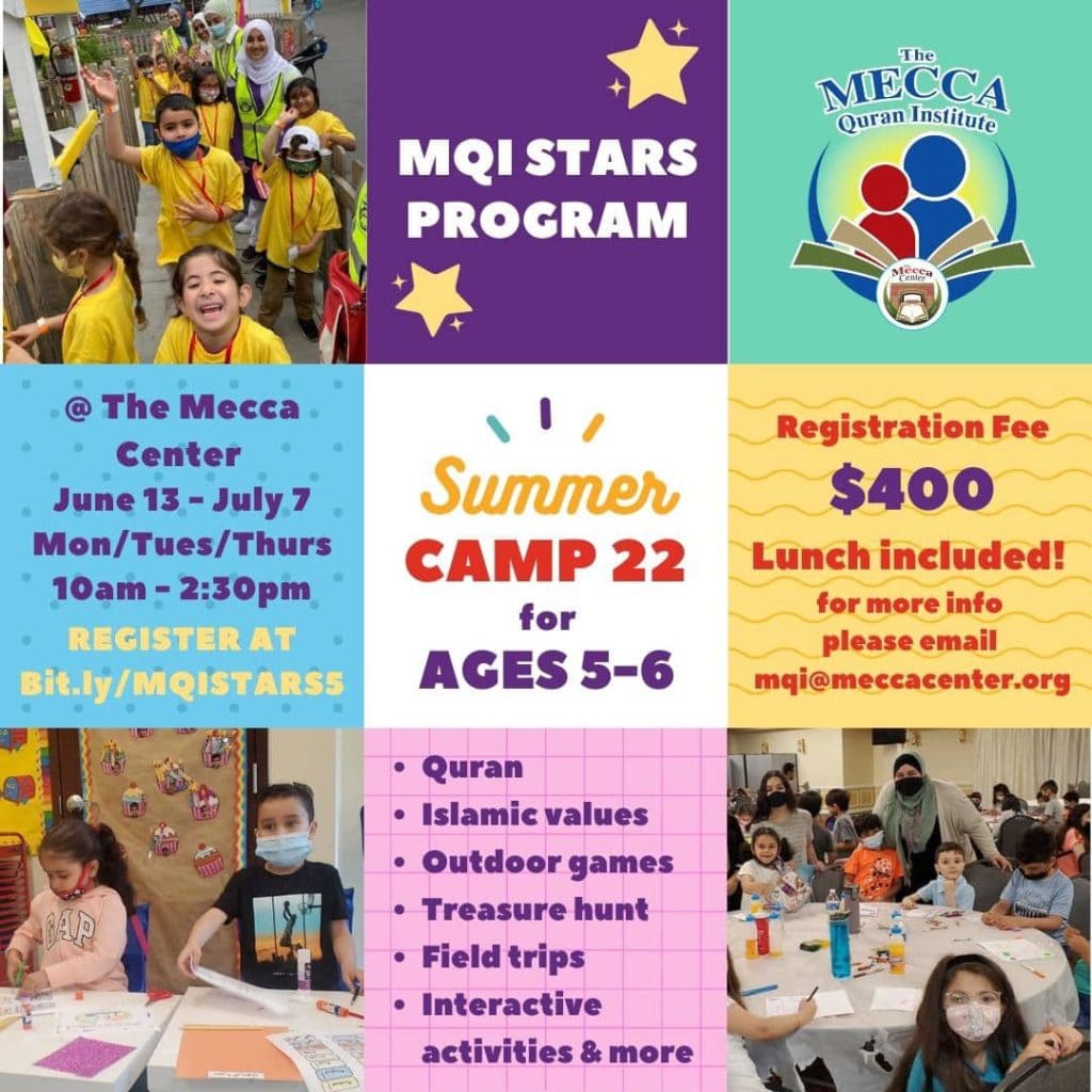 Mecca Quran Institute Stars Program (Ages 56) The Mecca Center