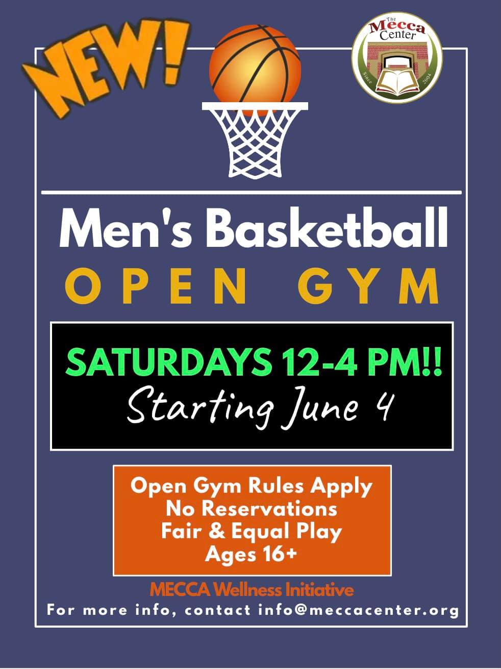 Men’s Basketball: Open Gym, starting June 4