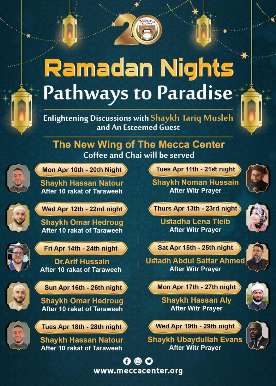 Last 10 Nights of Ramadan The Mecca Center