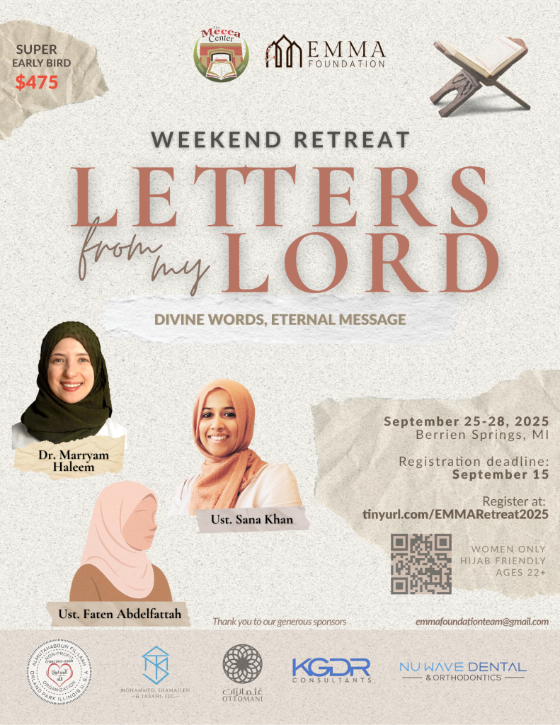 Weekend Retreat: Letters from My Lord - The Mecca Center