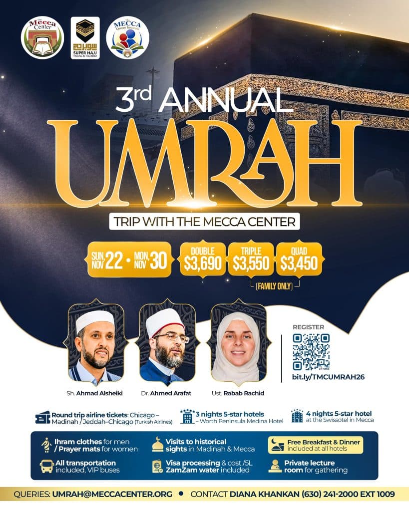Third Annual Umrah Trip with The Mecca Center 2026